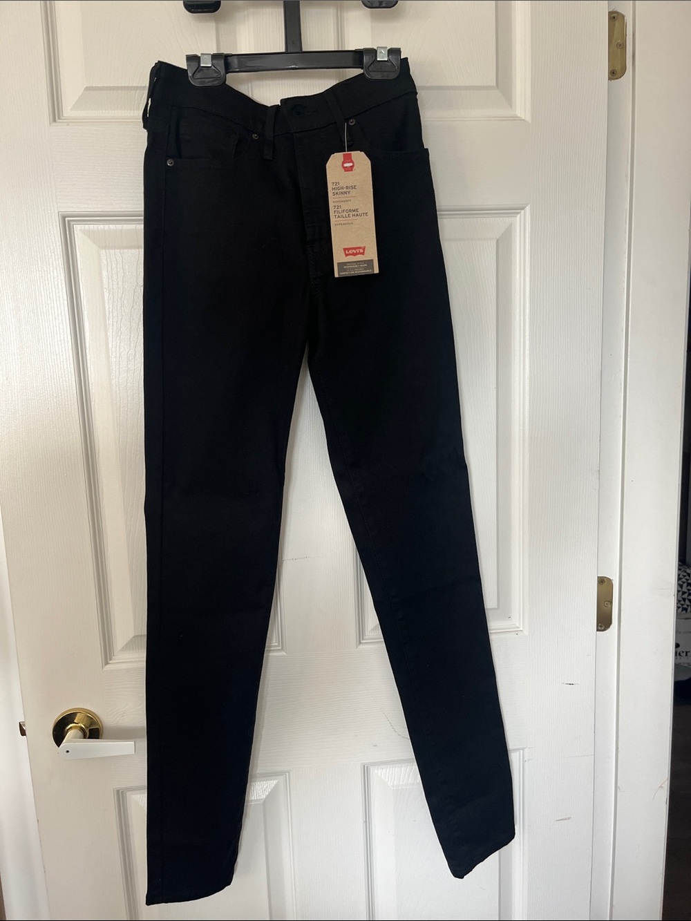 Levi's 721 Women's Black Skinny Jeans - High Rise 28”